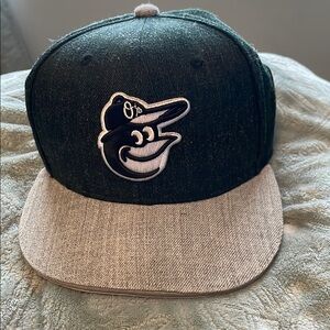 Black and Gray Hat with Embroidered Logo
